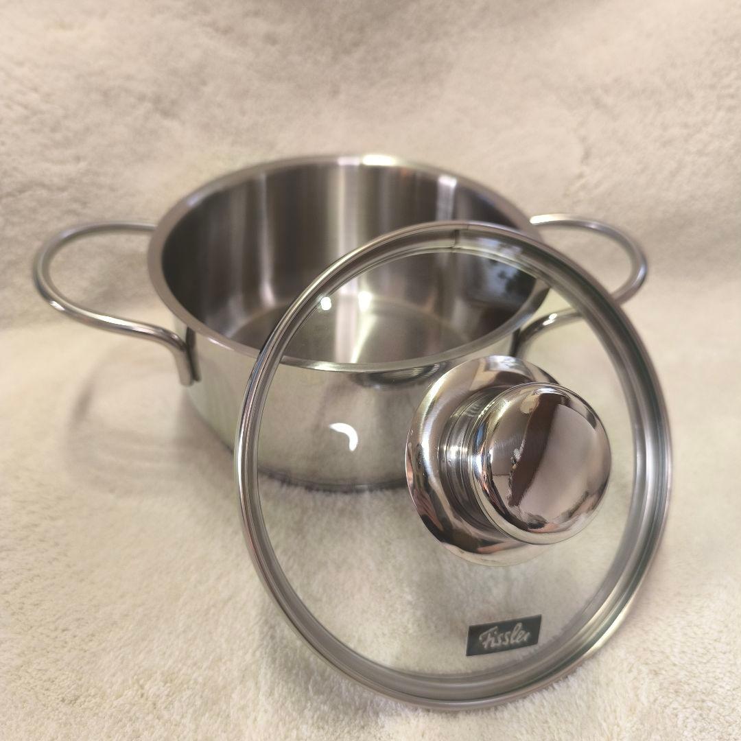 Fisslerスナッキー ステンレス鍋14cm・フライパン16cmセット