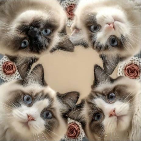 オーダー用猫ちゃんパネルサンプルページ　五