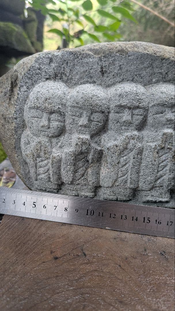 六地蔵、石仏、日本人による彫刻、倉田辰彦作