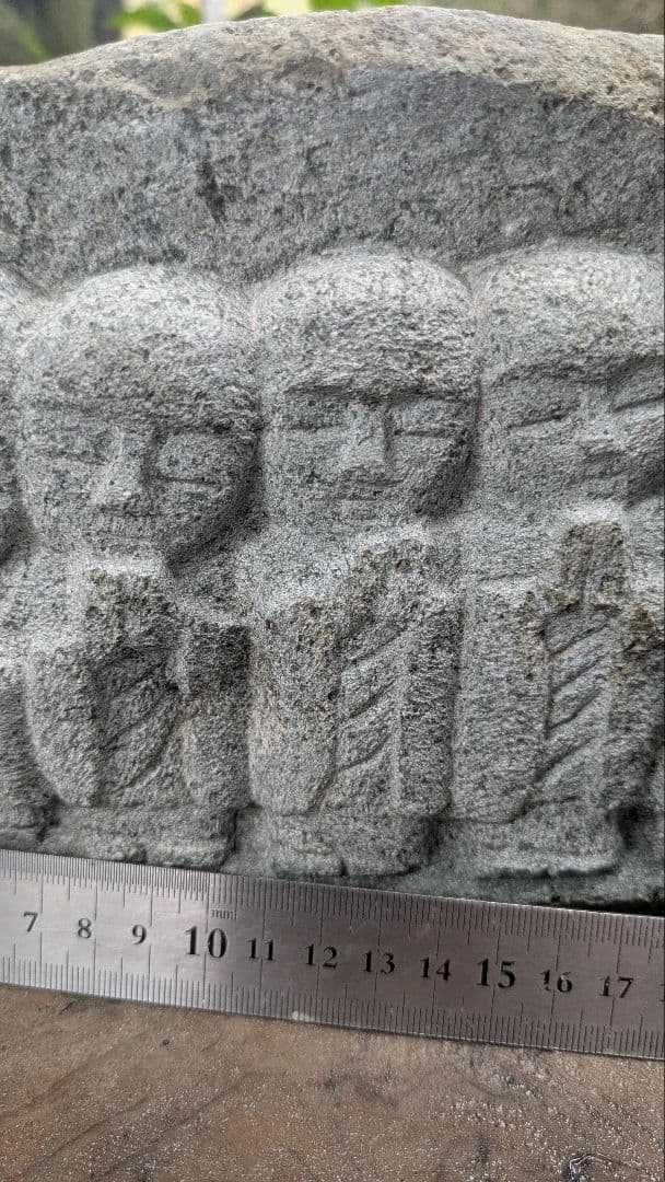 六地蔵、石仏、日本人による彫刻、倉田辰彦作