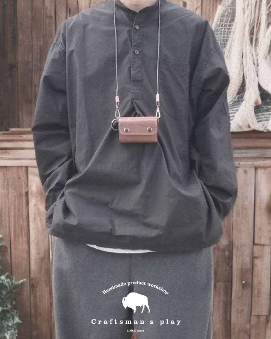 展示品セール【Amatera】マルチポケット付きレザーウォレット