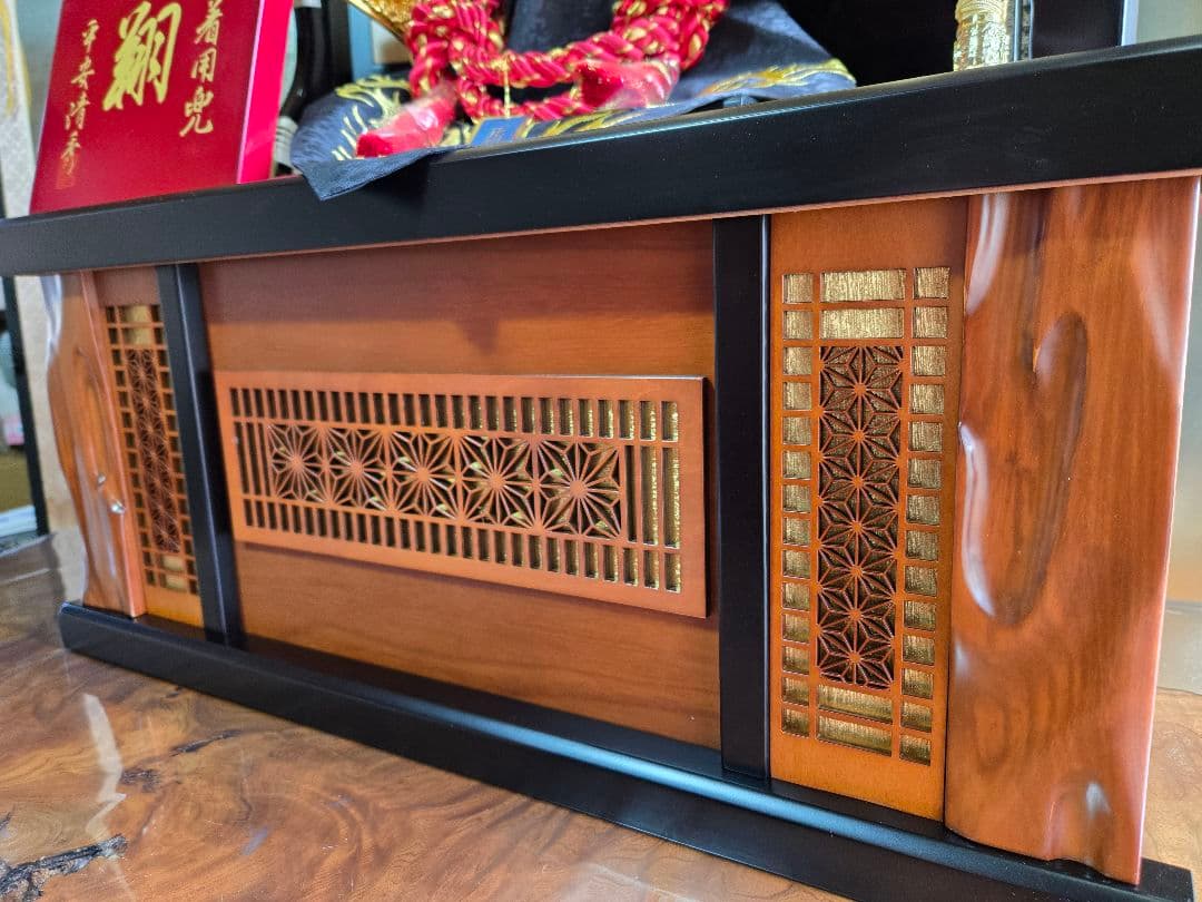 【一点限り】五月人形　兜　真田幸村　収納飾り　子供着用可　S40