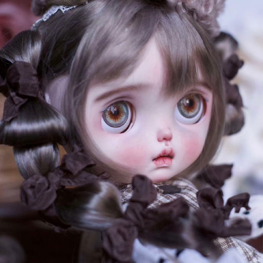 カスタムブライス 海外作家様 幼い かわいい 小さなお目目 カカオ フルセット