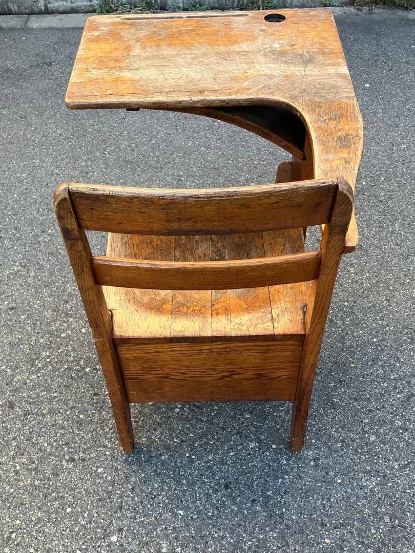 【希少】アンティーク スクール デスク 1920年代 1点物 レトロ MA1