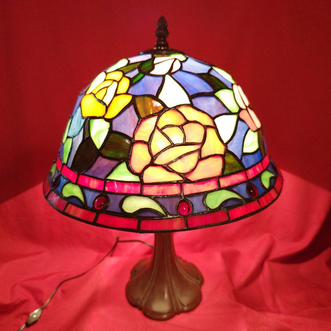 ステンドグラス　ライト薔薇　【最終価格】