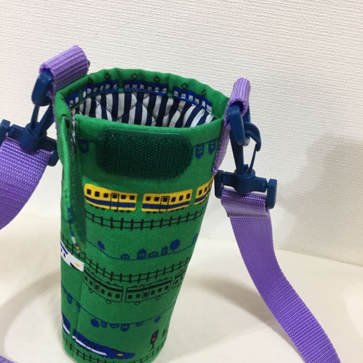 ハンドメイド　オーダー　水筒　カバー　電車