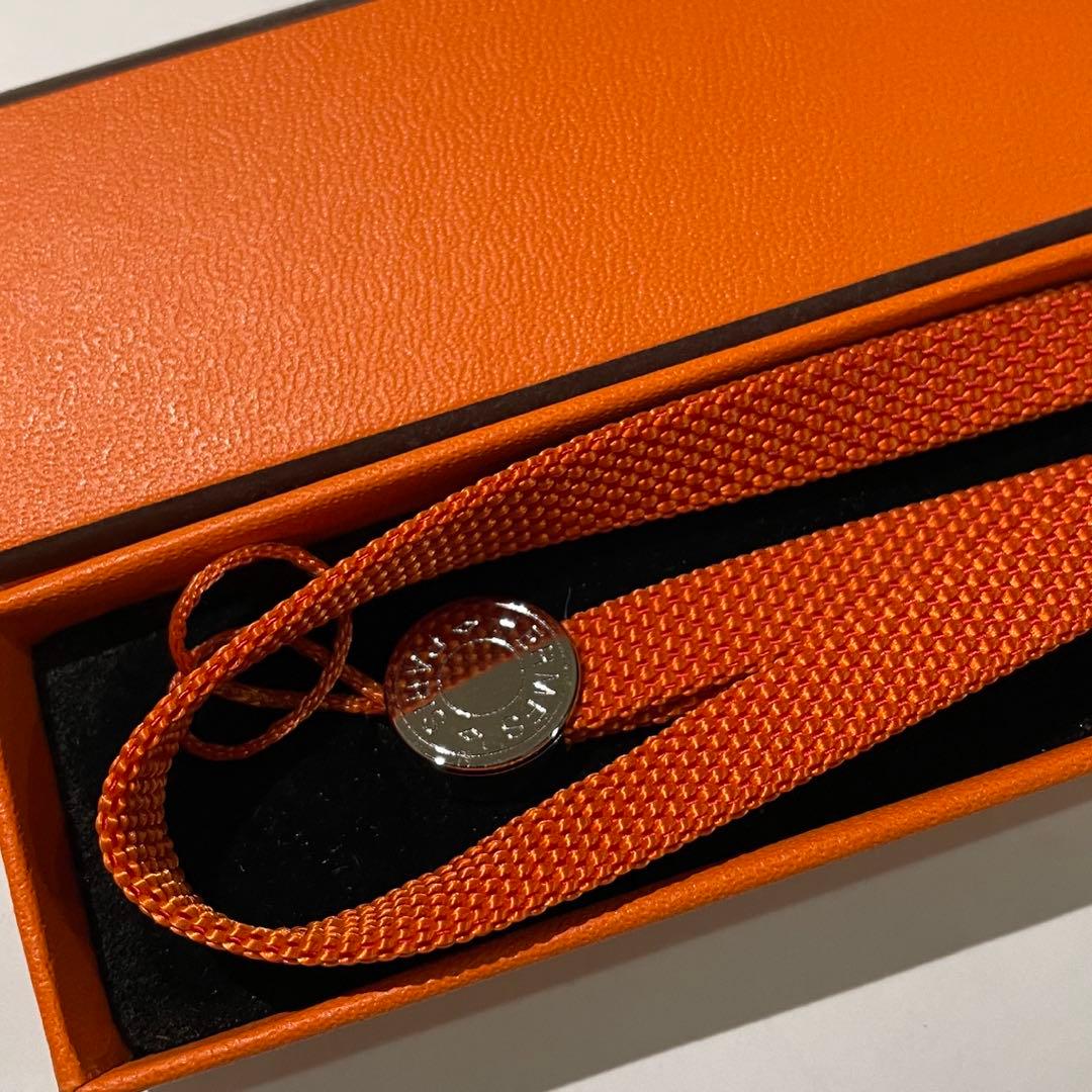 専用！【正規品】HERMES エルメス ネックストラップ オレンジ 新品