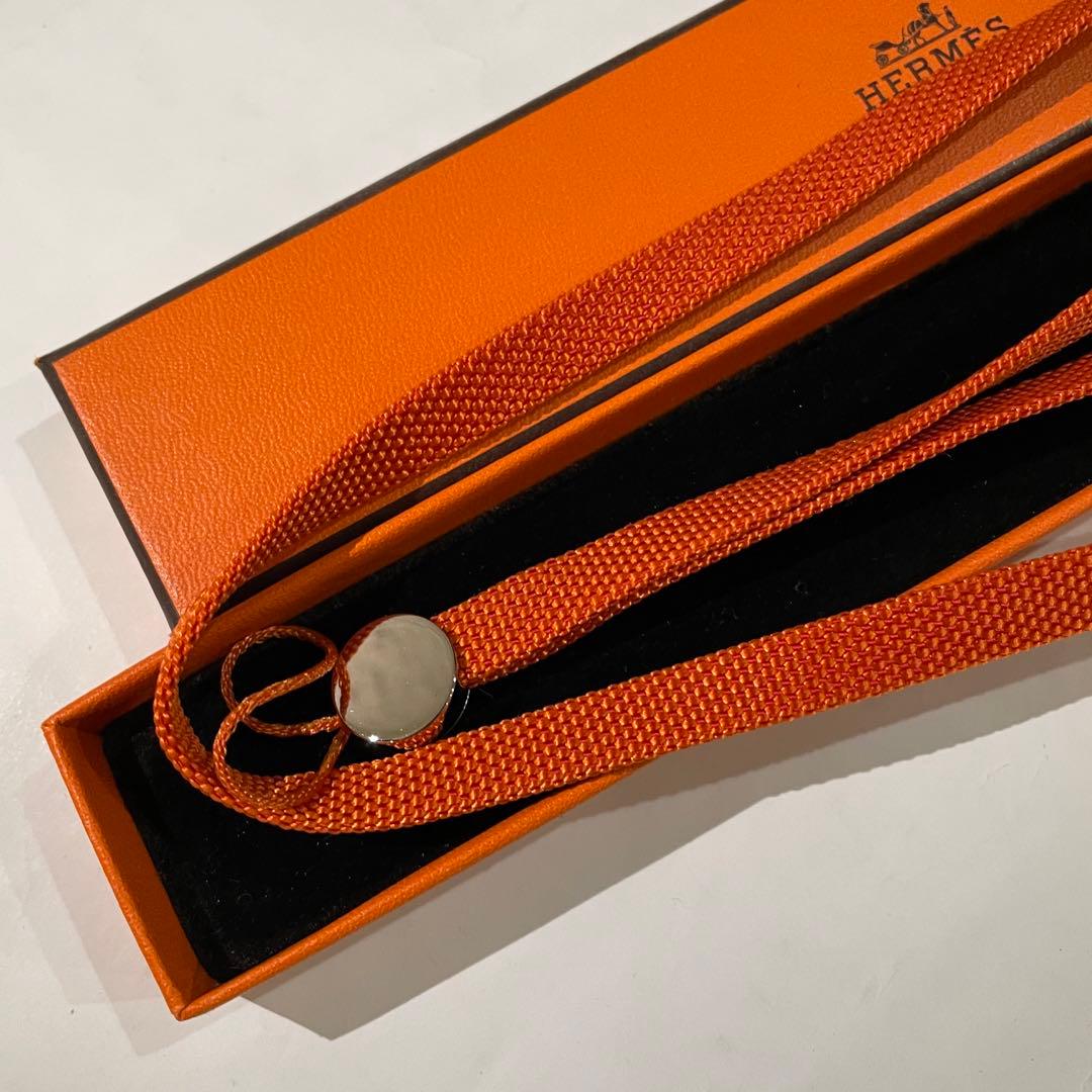 専用！【正規品】HERMES エルメス ネックストラップ オレンジ 新品