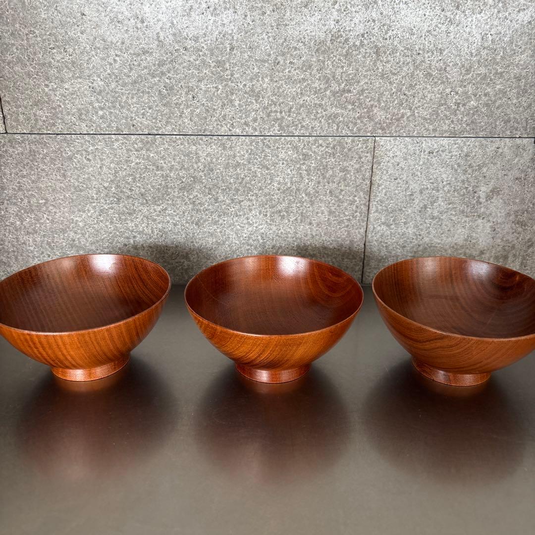 《ほぼ新品》【我戸幹男商店】山中漆器　飯椀　　桜　老舗　茶碗