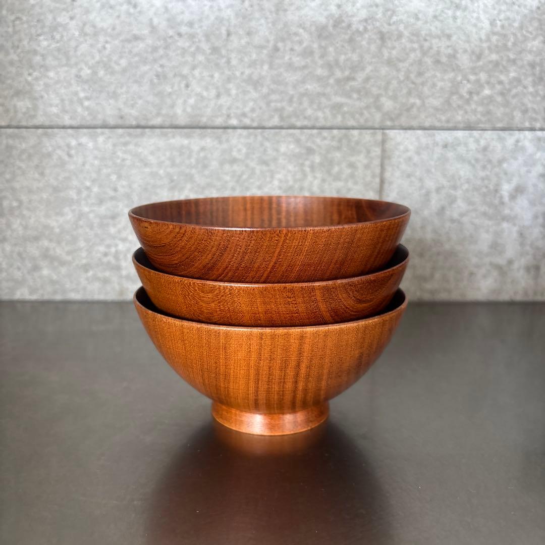 《ほぼ新品》【我戸幹男商店】山中漆器　飯椀　　桜　老舗　茶碗