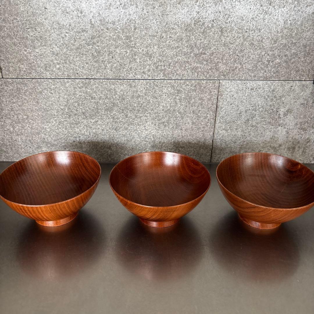 《ほぼ新品》【我戸幹男商店】山中漆器　飯椀　　桜　老舗　茶碗