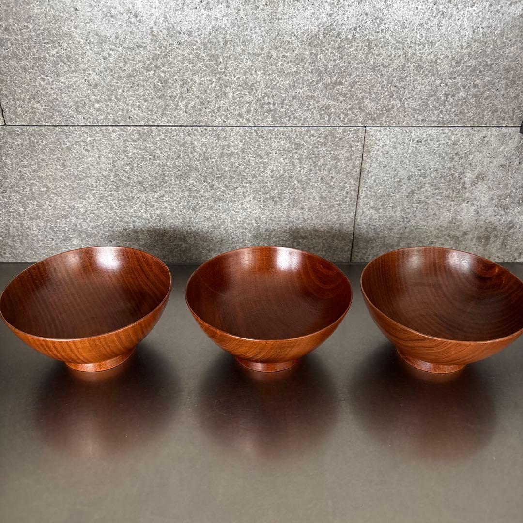 《ほぼ新品》【我戸幹男商店】山中漆器　飯椀　　桜　老舗　茶碗