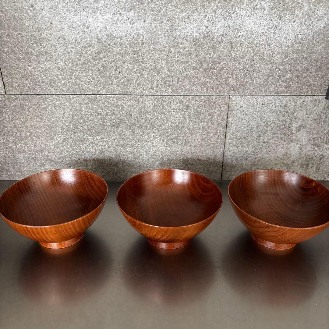 《ほぼ新品》【我戸幹男商店】山中漆器　飯椀　　桜　老舗　茶碗