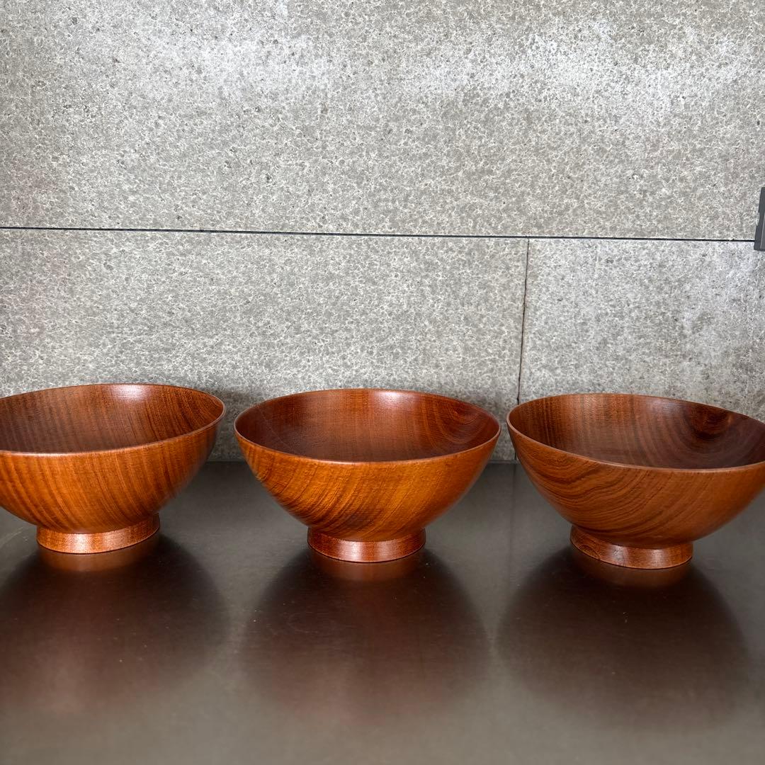 《ほぼ新品》【我戸幹男商店】山中漆器　飯椀　　桜　老舗　茶碗