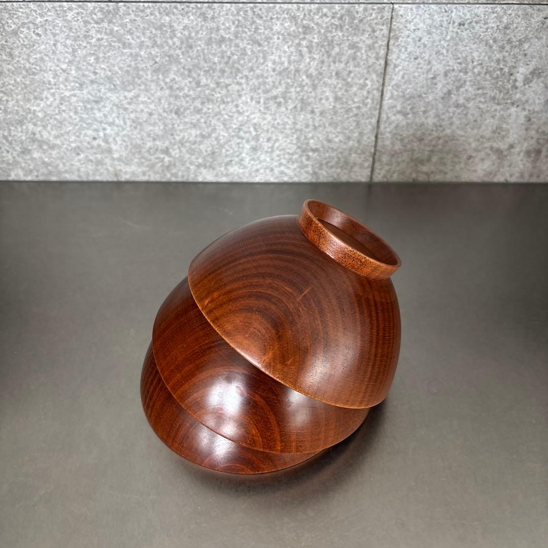 《ほぼ新品》【我戸幹男商店】山中漆器　飯椀　　桜　老舗　茶碗