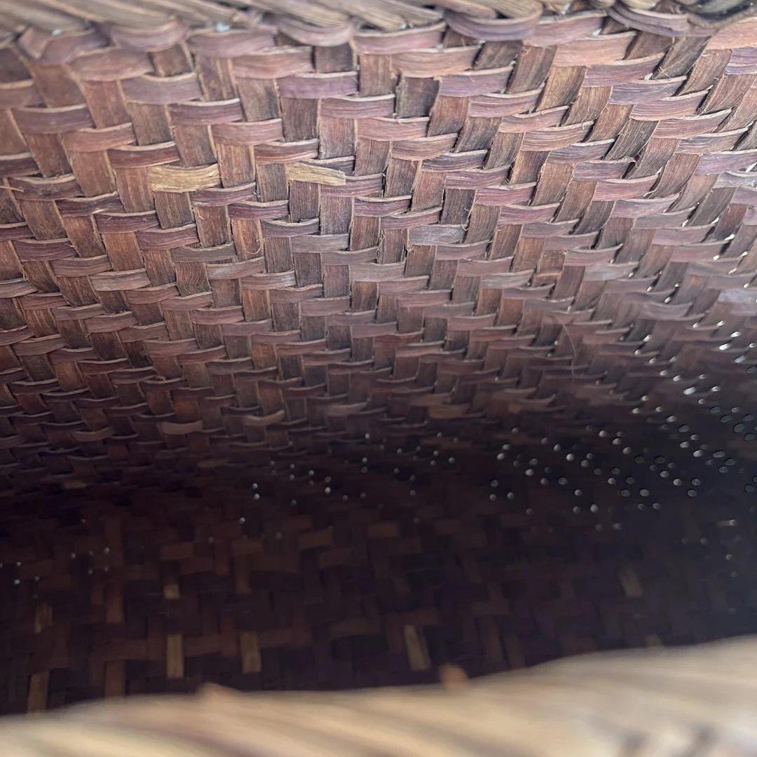 【期間限定SALE】 山葡萄編み込みかごバッグ　特大　純国産