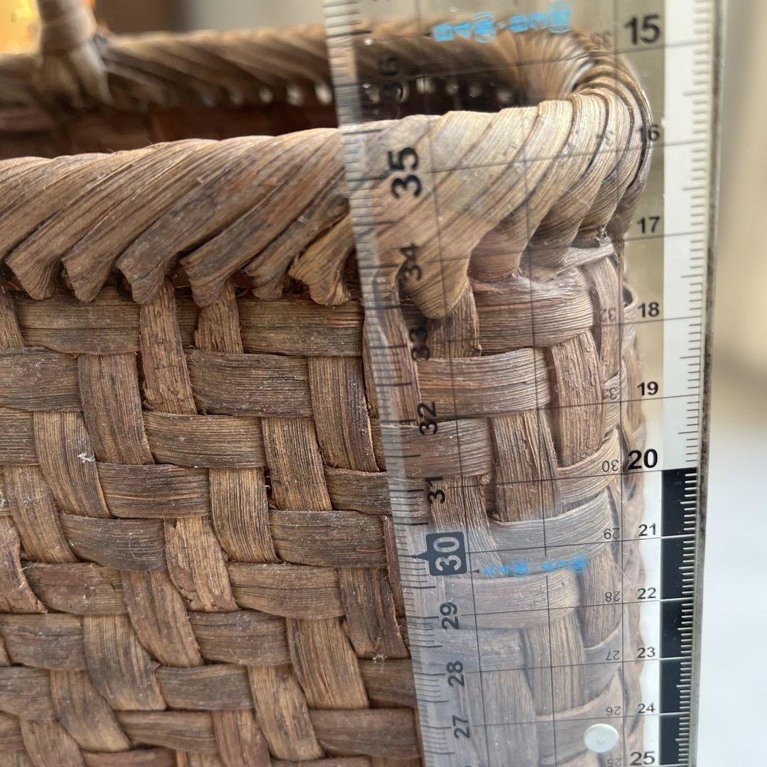 【期間限定SALE】 山葡萄編み込みかごバッグ　特大　純国産