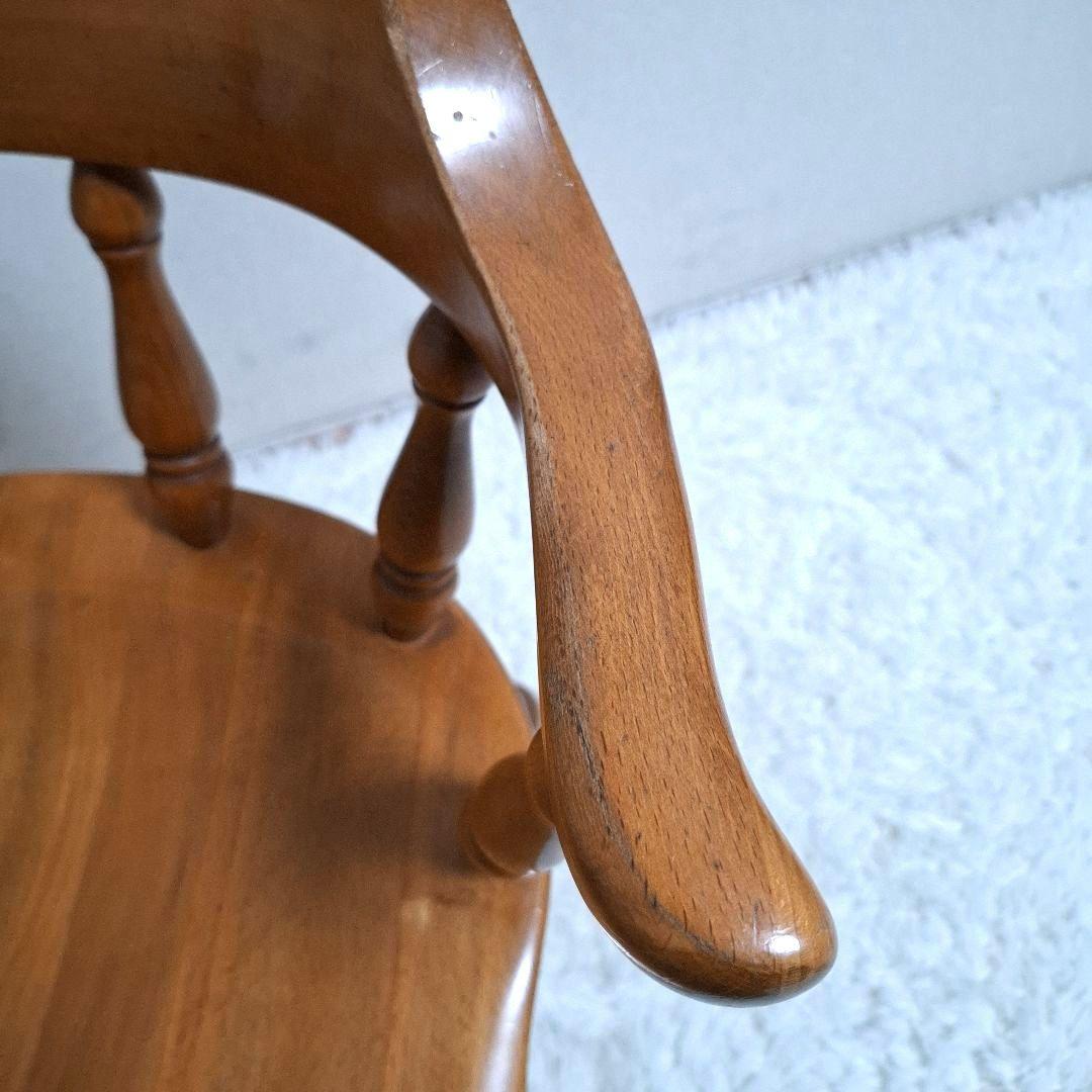 柏木工 木製 背もたれ 肘掛け付き椅子 アームチェア