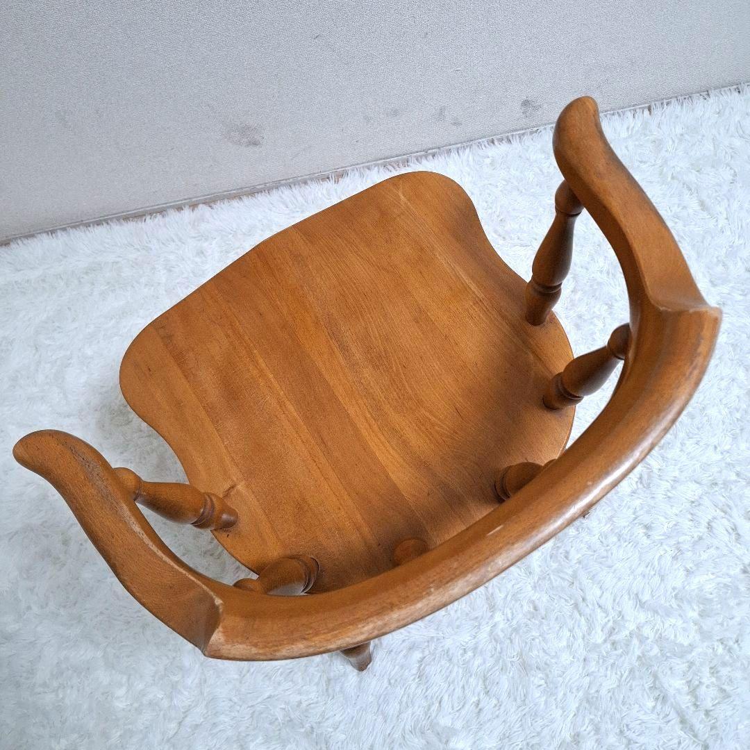 柏木工 木製 背もたれ 肘掛け付き椅子 アームチェア