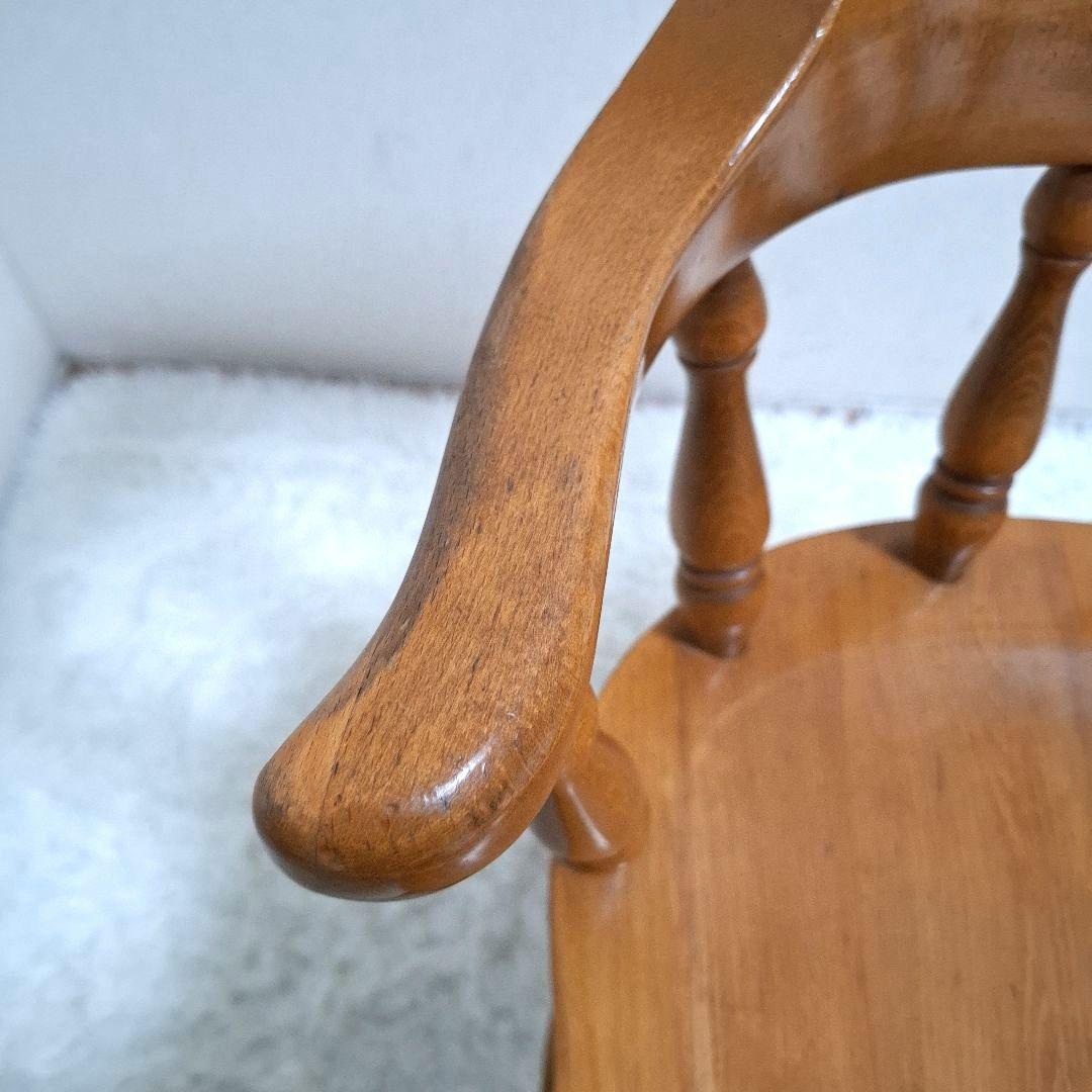 柏木工 木製 背もたれ 肘掛け付き椅子 アームチェア