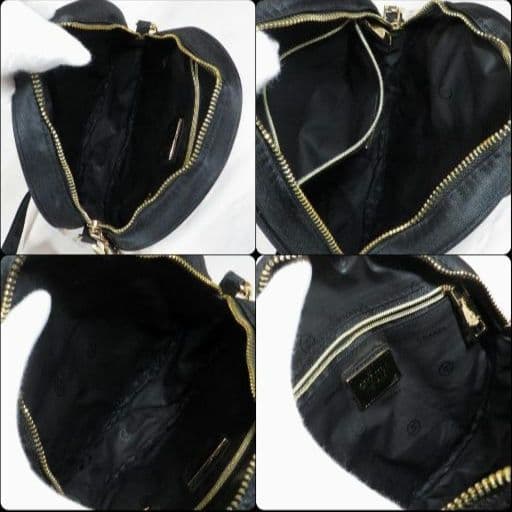 シャネル ナイロン 丸型 黒 スパンコール ショルダーバッグ シャネル