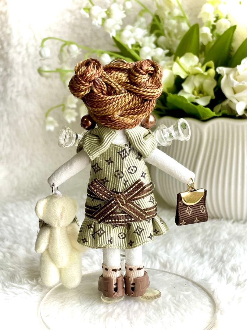 和装❤️小紋着物❤️日傘♡ハンドメイド♡ドールチャーム