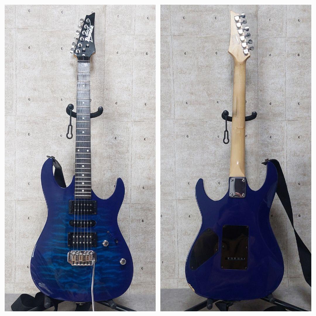 メンテナンス済 GIO Ibanez エレキギターセット GRX70QA-TBB