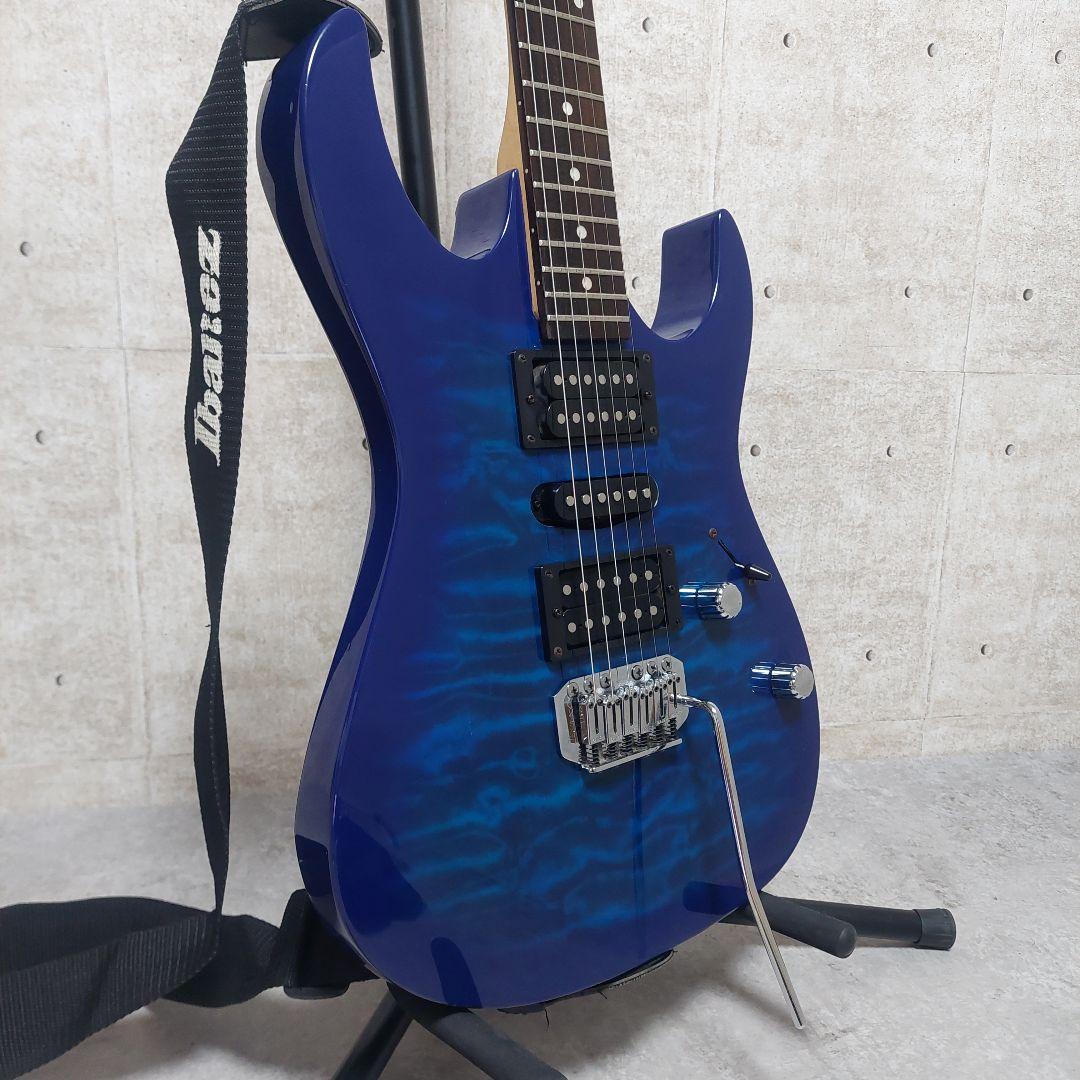 メンテナンス済 GIO Ibanez エレキギターセット GRX70QA-TBB