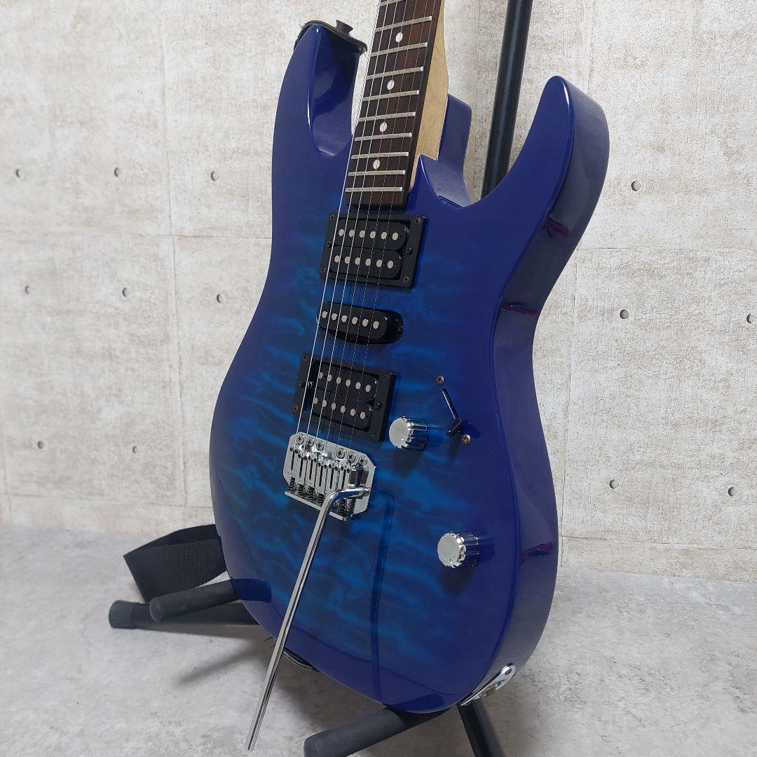 メンテナンス済 GIO Ibanez エレキギターセット GRX70QA-TBB