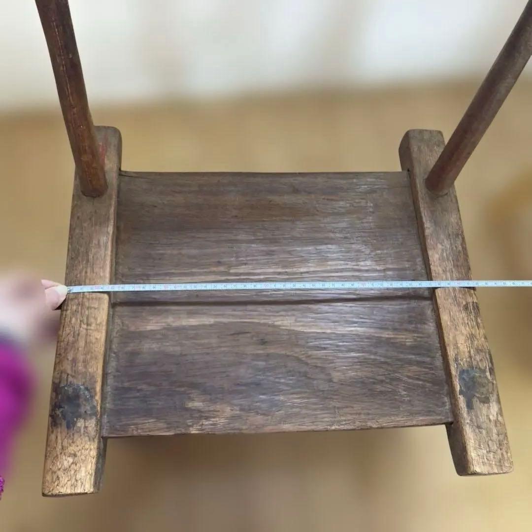 ［アンティーク］アフリカの木製椅子　1脚