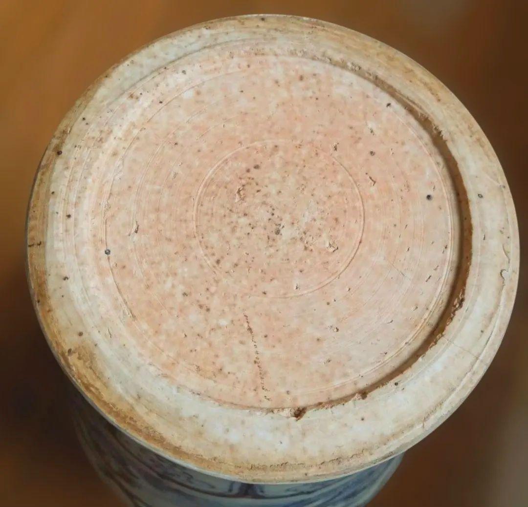 唐物　染付龍文花瓶　明時代　中国　大名品