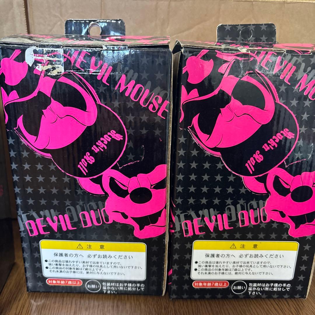 デビルマウス　デビルダック　フィギュア　青カラー　赤カラー　4体セット