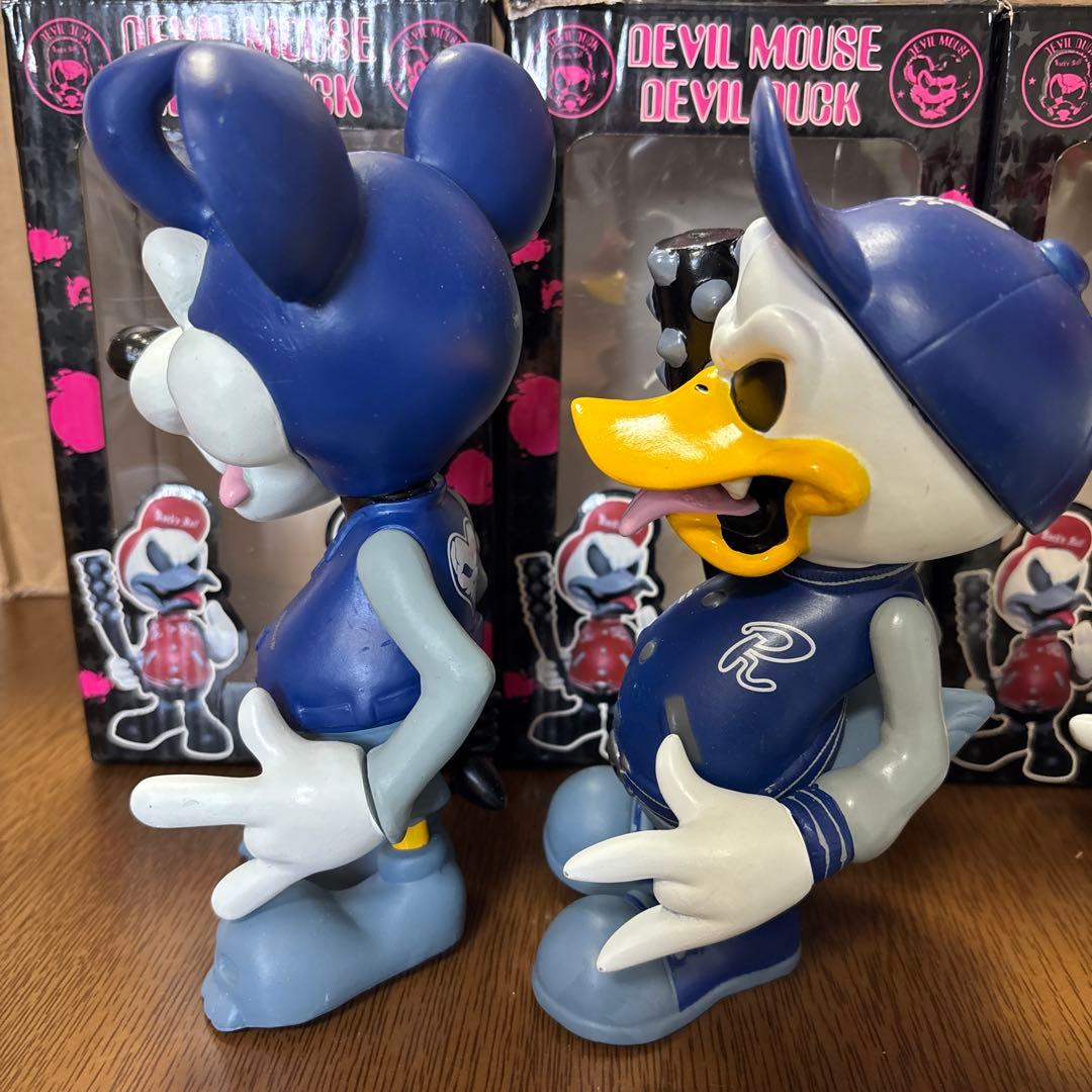 デビルマウス　デビルダック　フィギュア　青カラー　赤カラー　4体セット