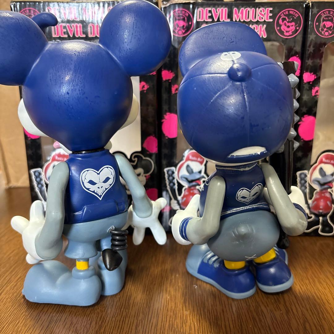 デビルマウス　デビルダック　フィギュア　青カラー　赤カラー　4体セット