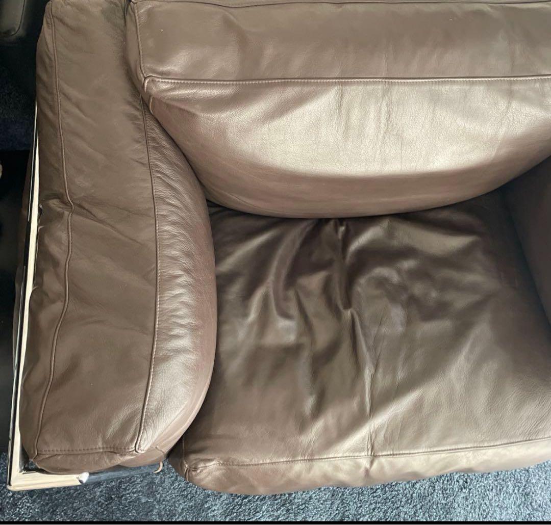 【最終価格】ル・コルビジュエ LC3 ブラウン　1人掛ソファー