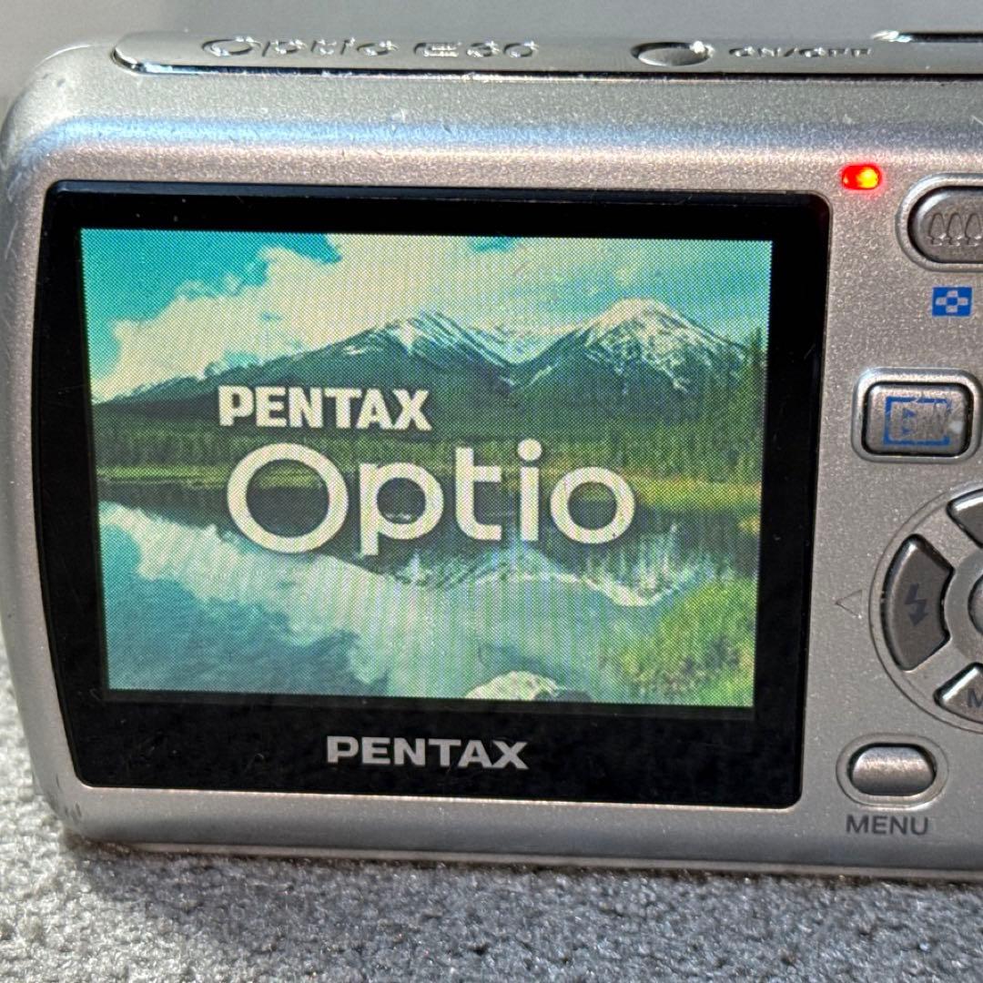 ☆動作OK PENTAX Optio E30 乾電池式 SDカード付き