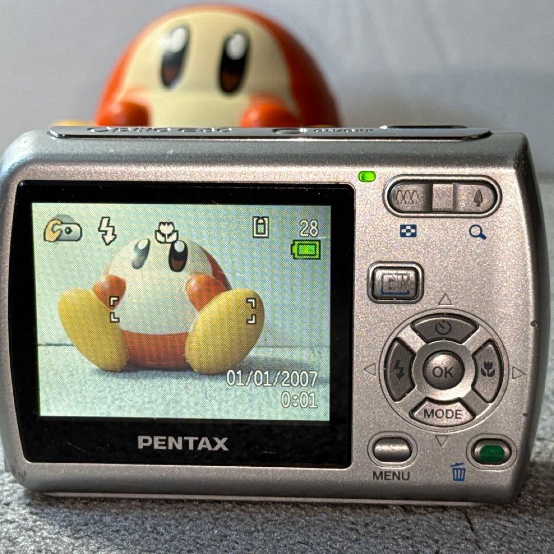 ☆動作OK PENTAX Optio E30 乾電池式 SDカード付き