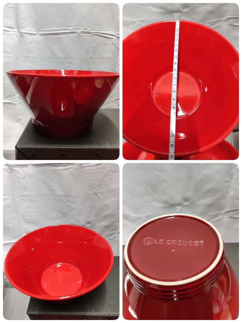 ル・クルーゼ ストーンウェア ボウル グラタン皿 5点セット 赤 展示未使用