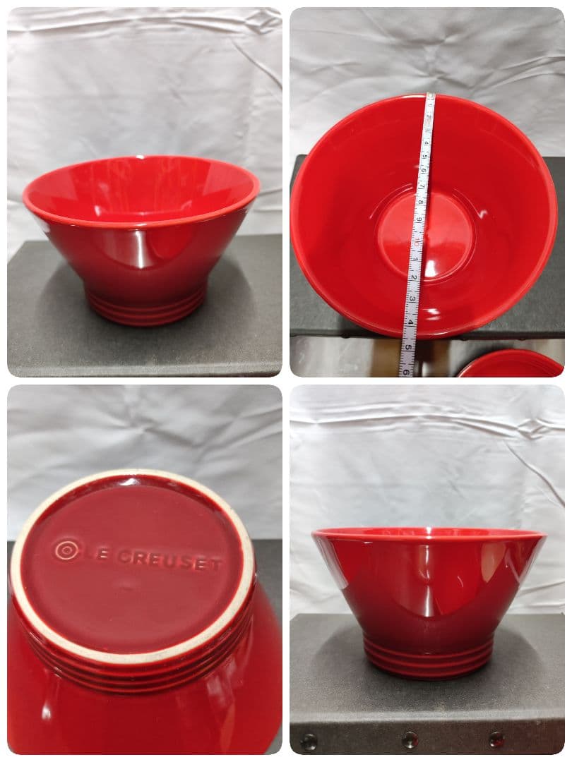 ル・クルーゼ ストーンウェア ボウル グラタン皿 5点セット 赤 展示未使用