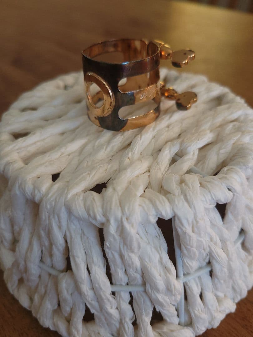 woodstone アルトサックスリガチャー ピンクゴールド