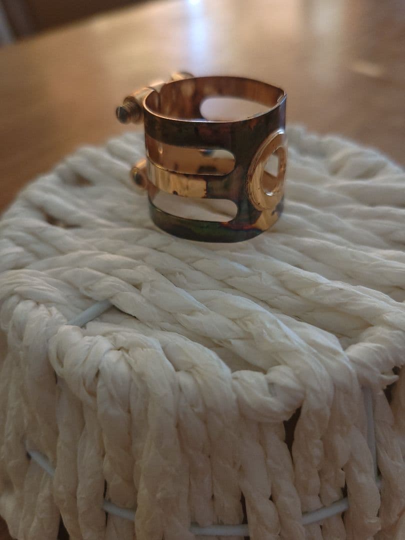 woodstone アルトサックスリガチャー ピンクゴールド