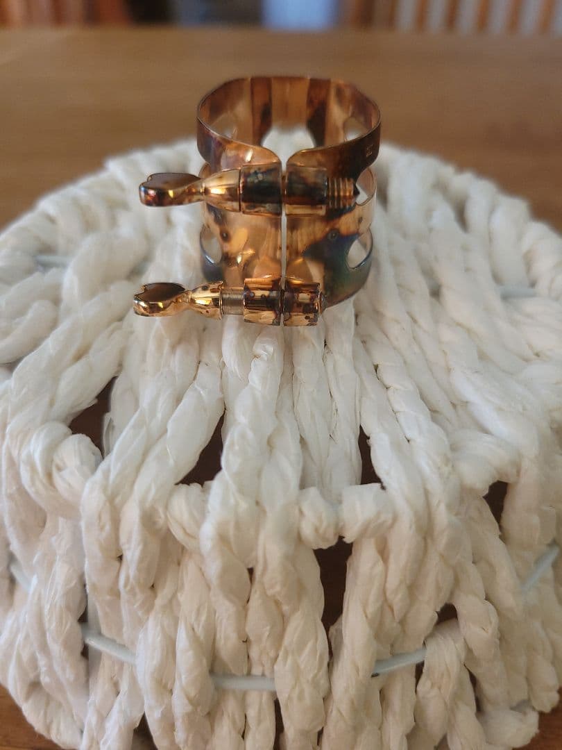 woodstone アルトサックスリガチャー ピンクゴールド