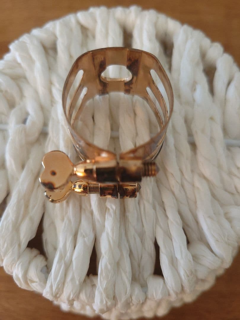 woodstone アルトサックスリガチャー ピンクゴールド