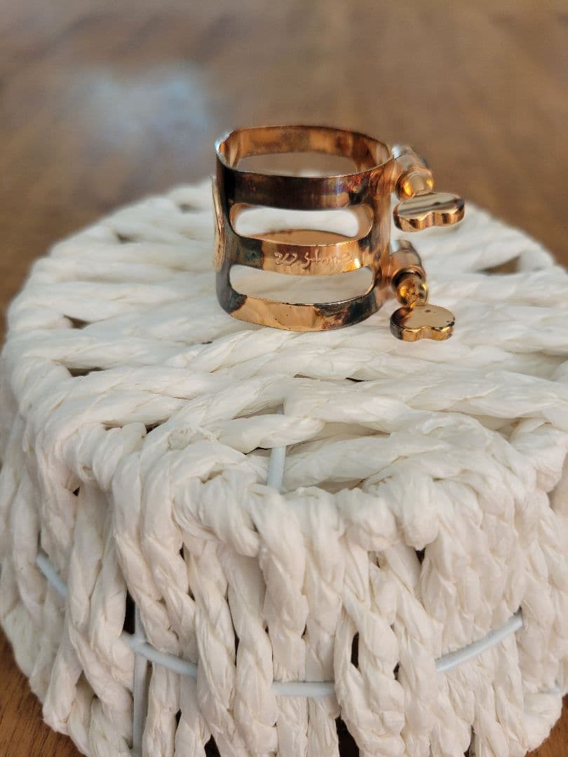 woodstone アルトサックスリガチャー ピンクゴールド