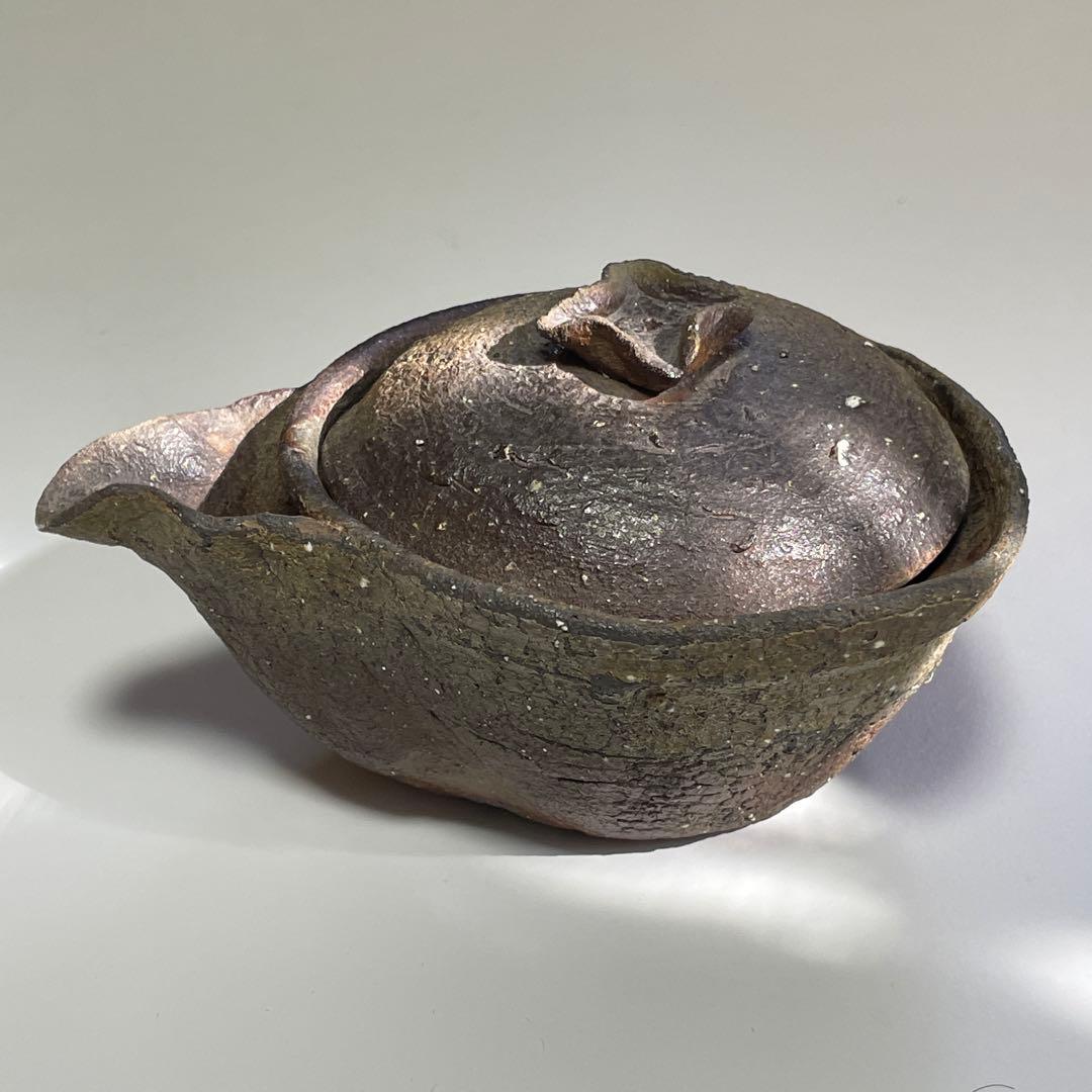 國吉清尚 焼締 珊瑚紋 宝瓶 急須 片口 国吉清尚 沖縄 やちむん