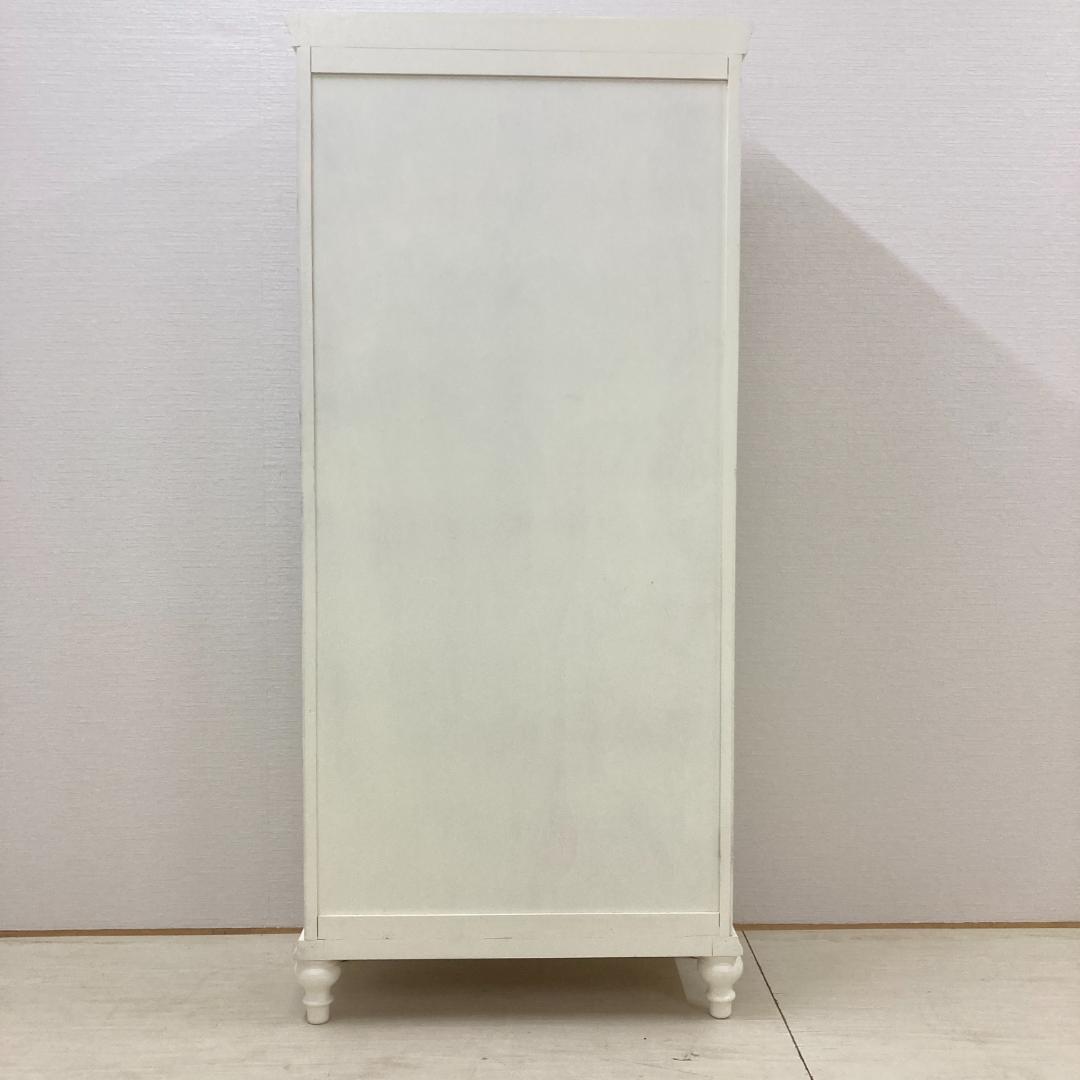 ブックシェルフ　書棚　キャビネット　ホワイトローズ　フレンチテイスト　姫家具