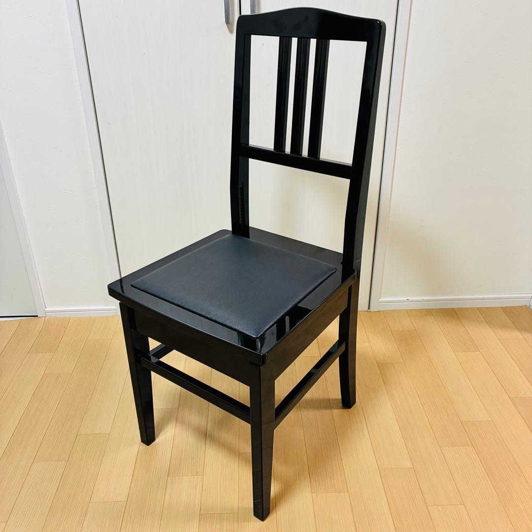 【極美品】名陽木工　MEIYO トムソン椅子　ピアノ椅子　高さ調整機能付き