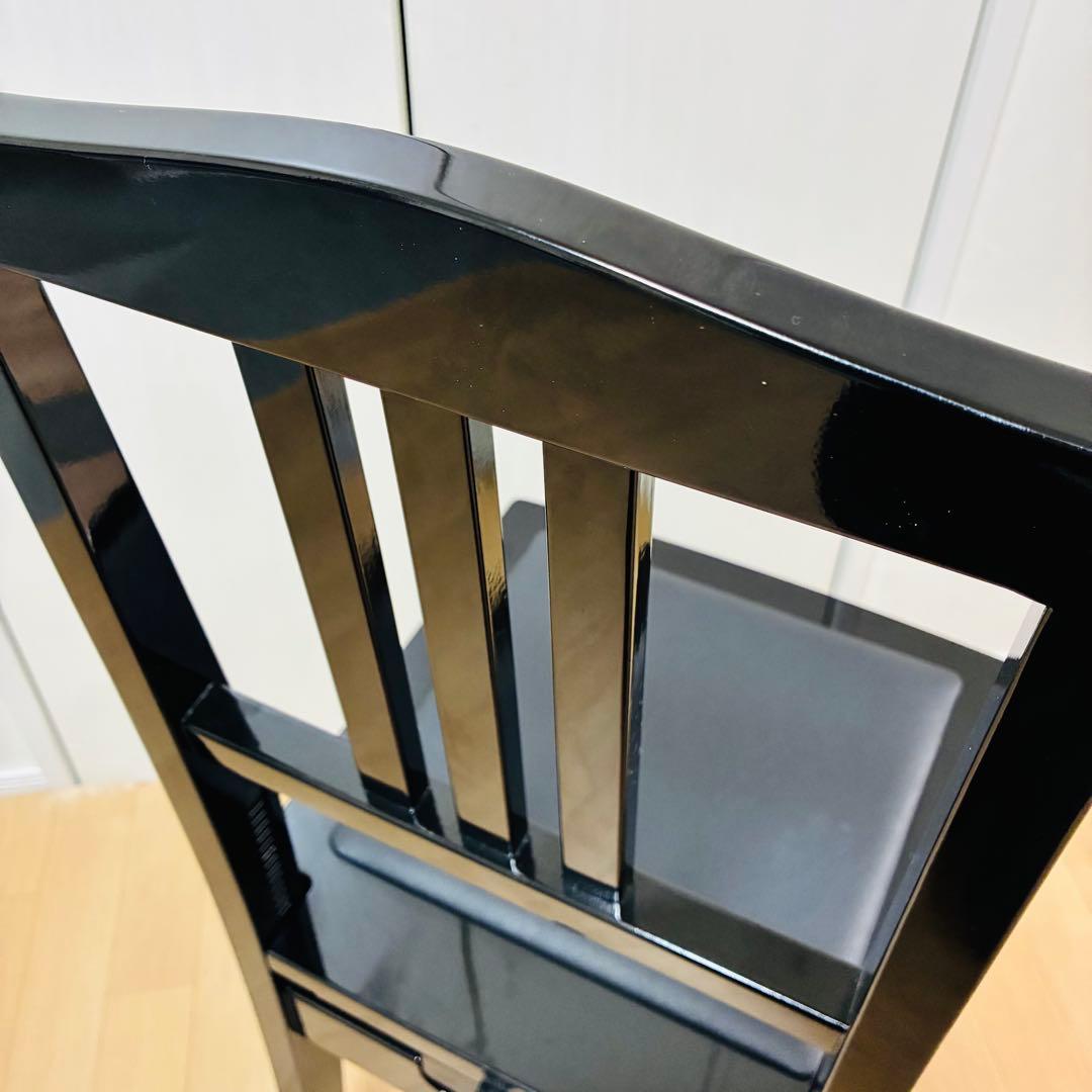 【極美品】名陽木工　MEIYO トムソン椅子　ピアノ椅子　高さ調整機能付き