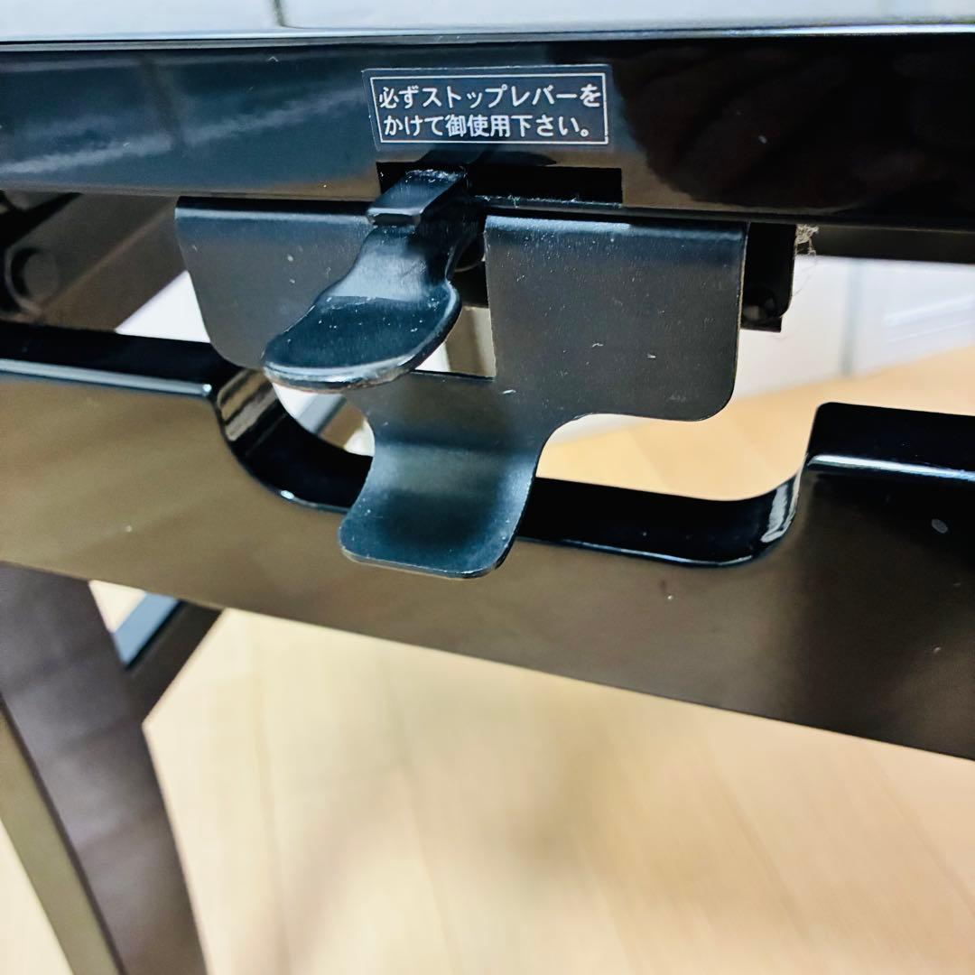 【極美品】名陽木工　MEIYO トムソン椅子　ピアノ椅子　高さ調整機能付き