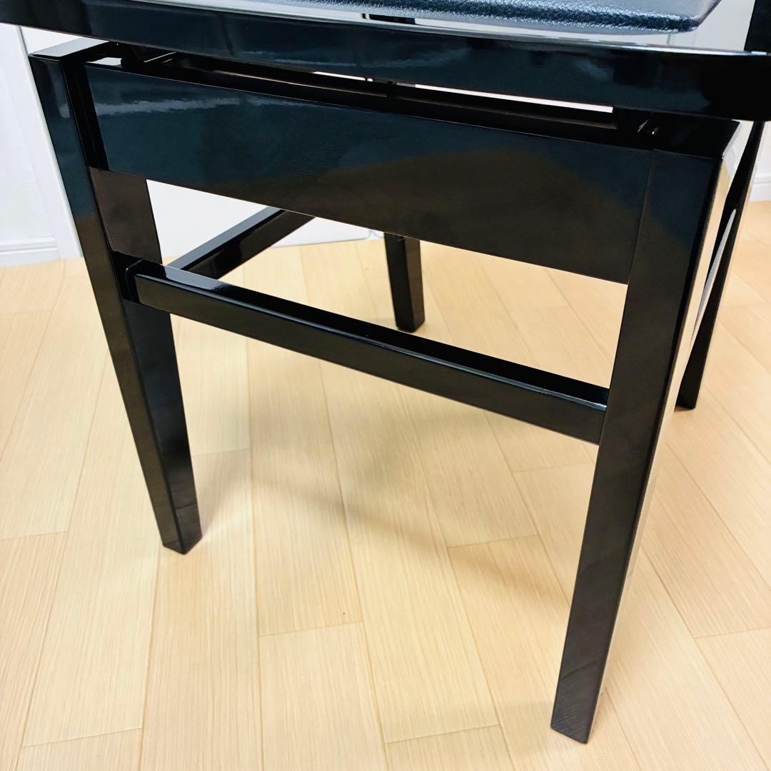 【極美品】名陽木工　MEIYO トムソン椅子　ピアノ椅子　高さ調整機能付き